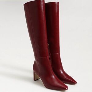 Sam Edelman knee high red boots